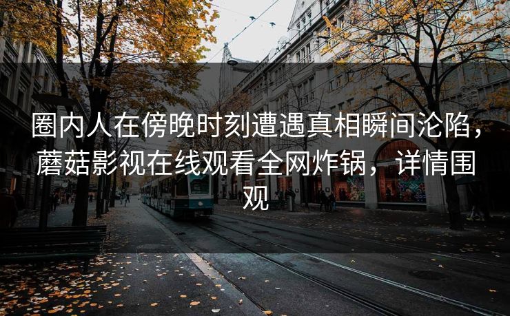圈内人在傍晚时刻遭遇真相瞬间沦陷，蘑菇影视在线观看全网炸锅，详情围观